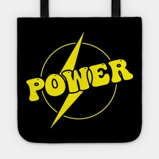 Power simple lightning energy illustration typography design Tote
