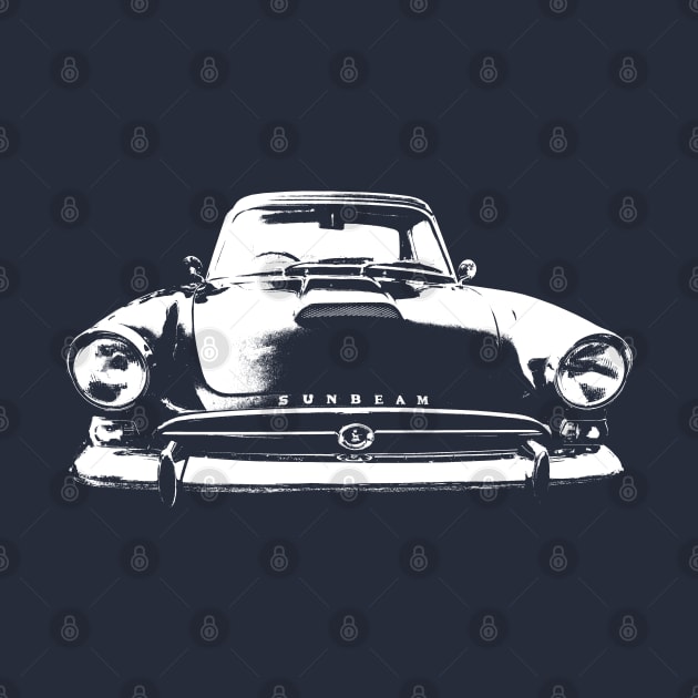 Sunbeam Alpine Tiger 1960s British classic sports car monoblock white by soitwouldseem