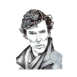 Sherlock watercolor illustration T-Shirt