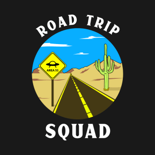 Road Trip Squad Summertime Vacation Getaway 2023 Alien T-Shirt