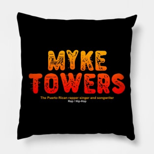 myke towers Pillow