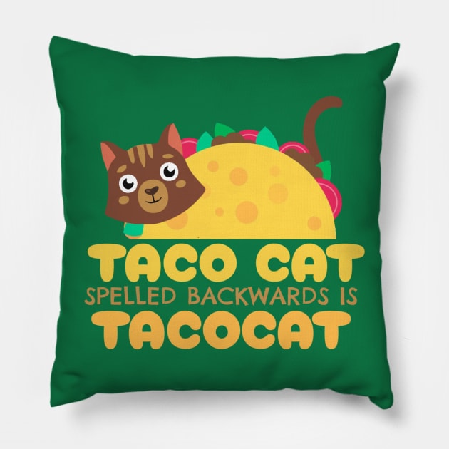 Tacocat - Taco Cat Pillow by erythroxian-merch