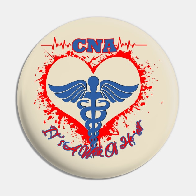 CNA It's A Work Of Heart Pin by RUS