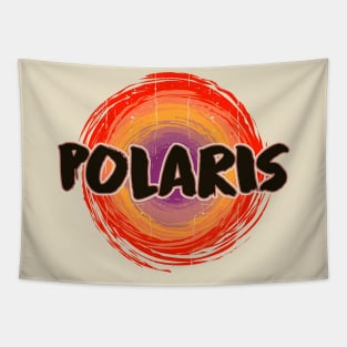Polaris ||| Circle Retro Tapestry
