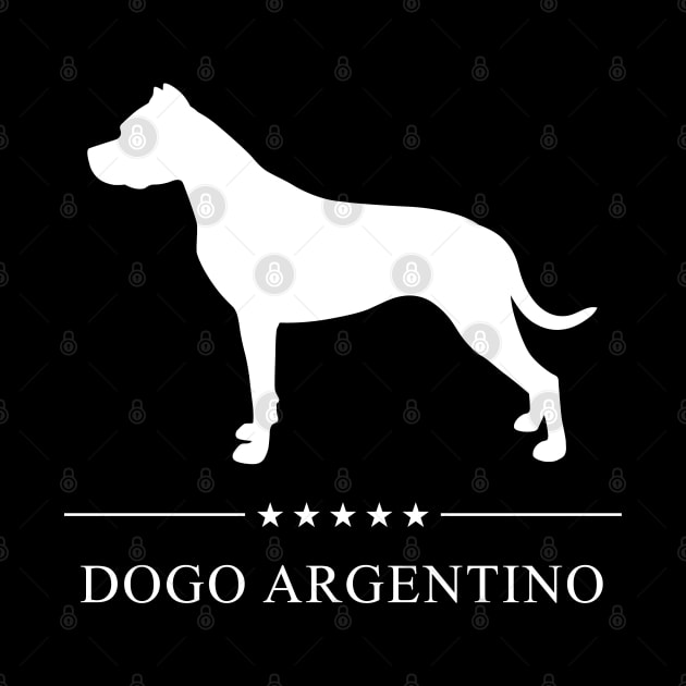 Dogo Argentino White Silhouette by millersye