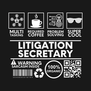 Litigation Secretary black T-Shirt