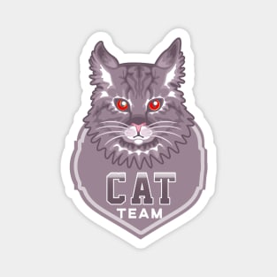 Team Cat is an amazing group of passionate individuals who share a deep love for cats Magnet