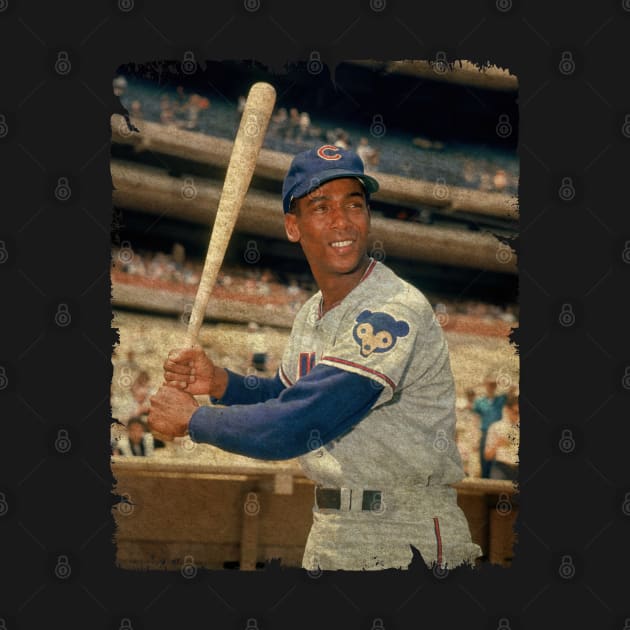 Ernie Banks in Chicago Cubs by PESTA PORA