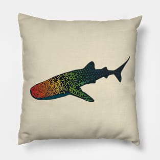 Rainbow Whale Shark Pillow