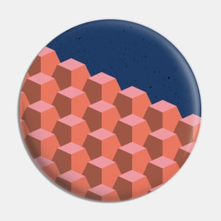 qube pattern Pin