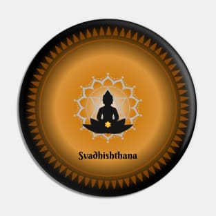 Svadhishthana, Sacral Chakra. Meditative, Mindfulness. Pin