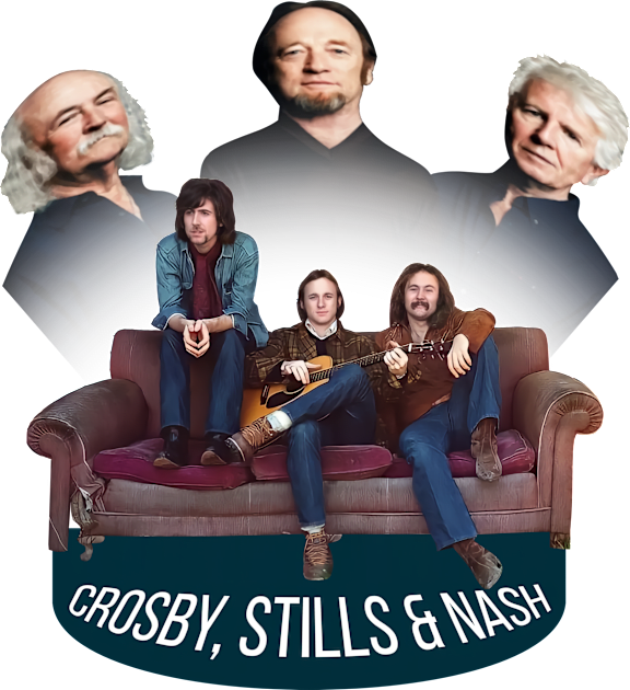 crosby, stills and nash old vs new 2 Kids T-Shirt by unknow user