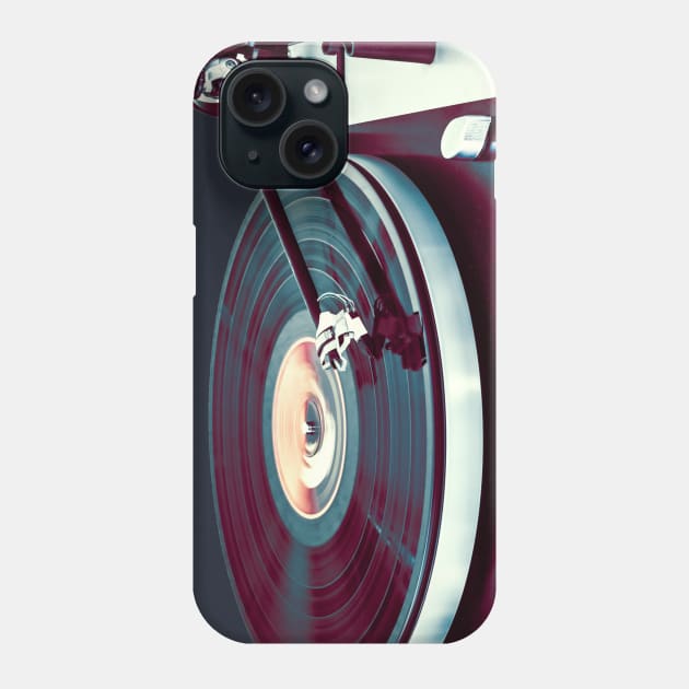 vinyl player Phone Case by DyrkWyst