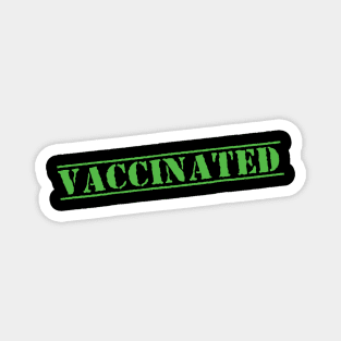 Vaccinated Check covid 2021 Magnet