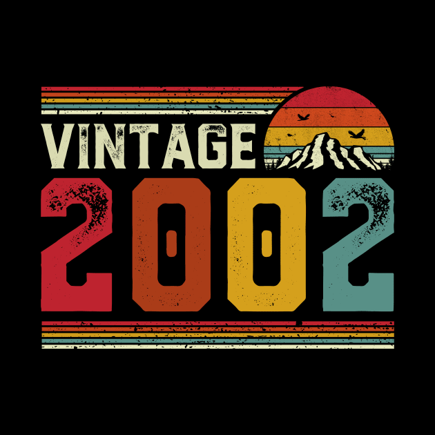 Vintage 2002 Birthday Gift Retro Style by Foatui