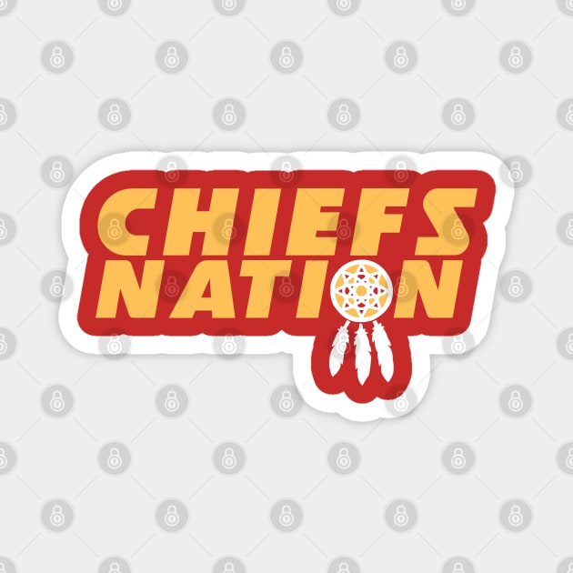 Chiefs Nation Magnet by FootballBum