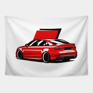 Red A3 RS3 Tapestry