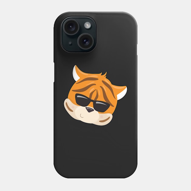 Cool Tiger Face Phone Case by CraftyCatz