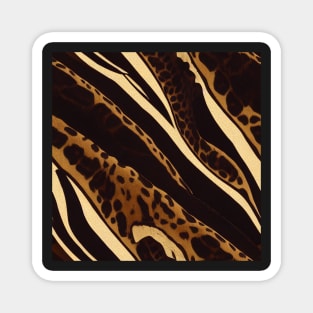 Stylized Big Cat Fur - Printed Faux Hide #14 Magnet