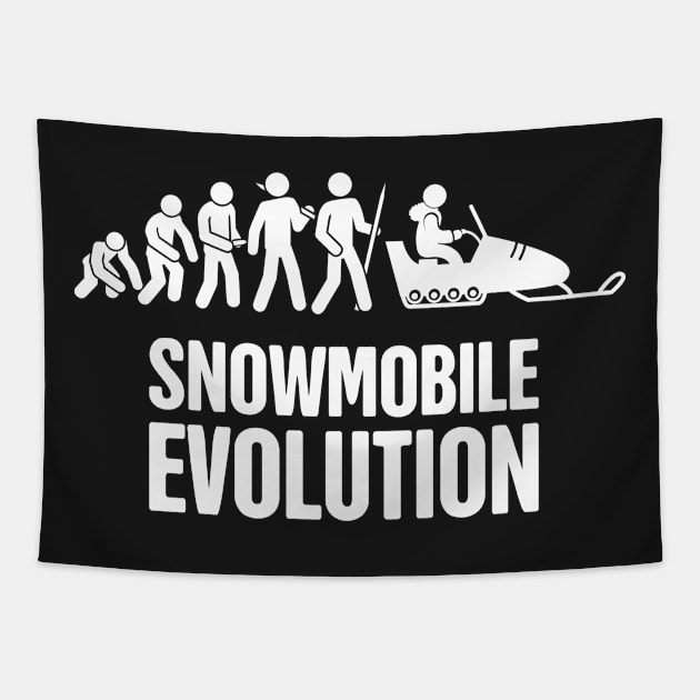 Snowmobile Evolution Tapestry by MeatMan