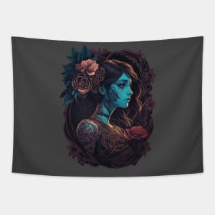 tattoed girl Tapestry