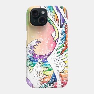 The Colorful Great Wave Phone Case