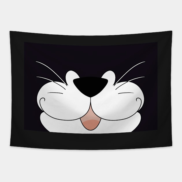 Black Tuxedo Cat Tapestry by Veggie-Queen