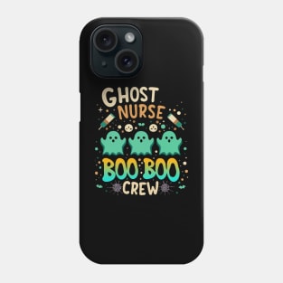 Boo Boo Crew Nurse Ghost Funny Halloween Men Women Phone Case