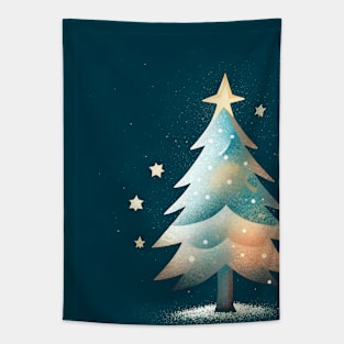 Magical Christmas Tree Under the Starry Night Tapestry