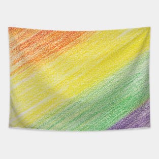 Rainbow Scribbles Tapestry