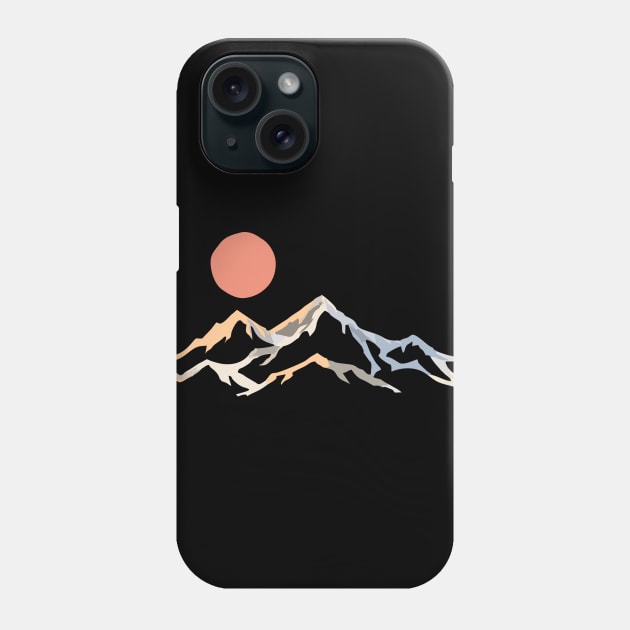 minimalist Mountain Phone Case by pilipsjanuariusDesign