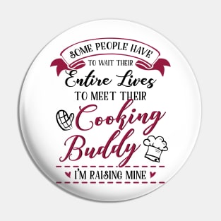 Cooking Mom and Baby Matching T-shirts Gift Pin