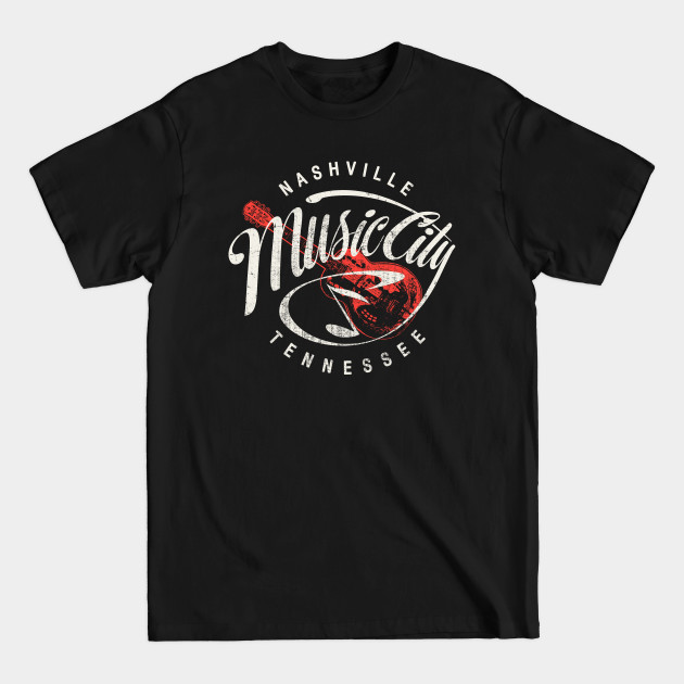 Discover Nashville Music City USA Vintage - Nashville - T-Shirt