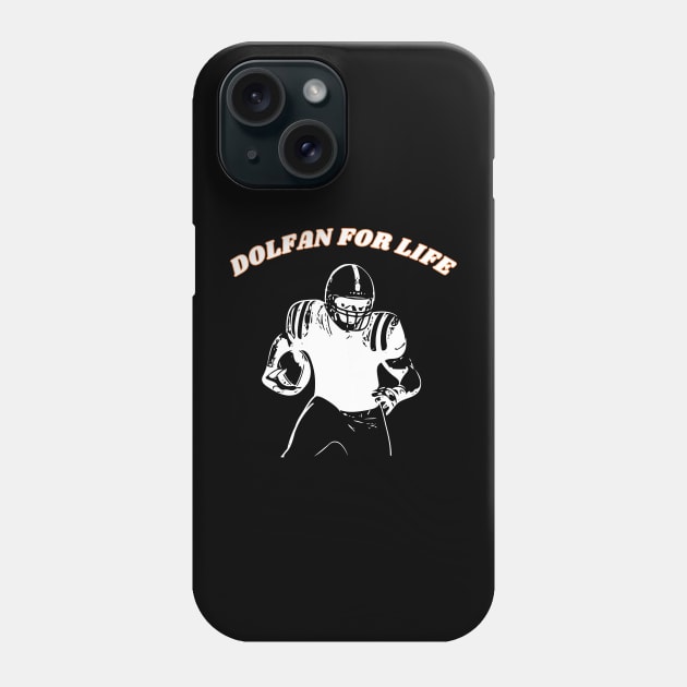 Miami Dolphins Football Team Fan T-Shirt Phone Case by mkhriesat