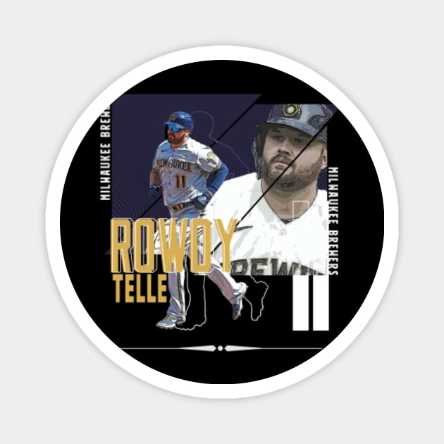 Rowdy Tellez baseball Paper Poster Brewers 5 - Rowdy Tellez