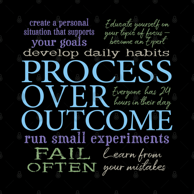 Process Over Outcome Motivational Quotes Personal Development by Pine Hill Goods