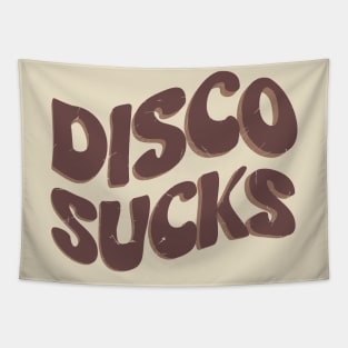 Disco Sucks // Brown Vintage Tapestry