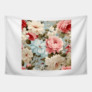 Shabby Chic Flowers Pattern 5 Tapestry