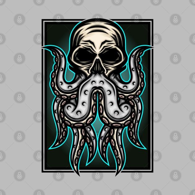 Human Skull Octopus by WODEXZ