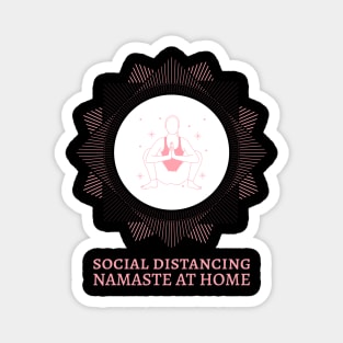 Yoga Namaste At Home Social Distancing Magnet