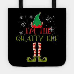 funny I'm the chatty elf Christmas shirt Tote