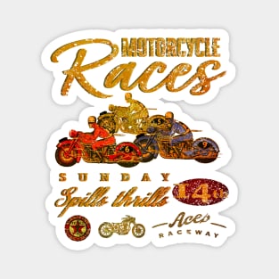 Motorcycle Races Magnet