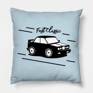 Fast Classic Car Pillow