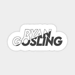 Ryan Gosling vector art fan works graphic design by ironpalette Magnet