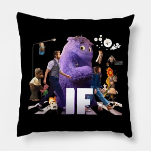 IF 2024 Movie Imaginary Friends Purple Furry Imaginary Friends Pillow