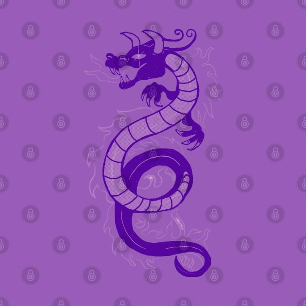 Year Of The Dragon | Lavender Sticker Version by ghostieking