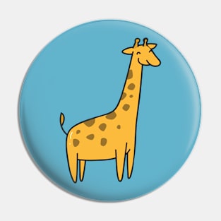 Cute Baby Giraffe Doodle Drawing Pin