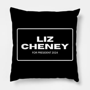 Liz Cheney for President - round rec white Pillow