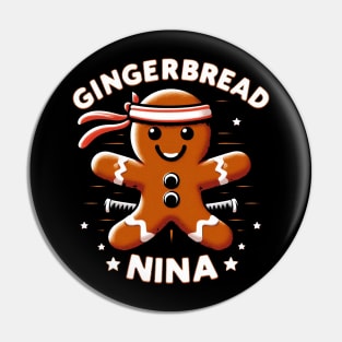 Gingerbread Ninja Pin