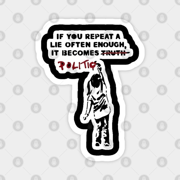 Anti-trump Magnet by dtr_art